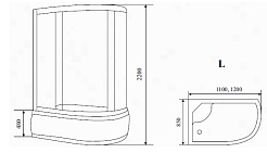 Timo Душевая кабина T-1110 L – фотография-3