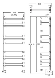 Margaroli Полотенцесушитель Sole 464-11 бронза – фотография-2