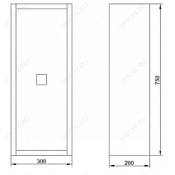 Водолей Шкаф навесной "Сильвия 30" L венге – фотография-2
