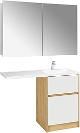 Акватон Мебель для ванной Лондри 60 R дуб сантана/белая – фотография-1