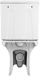 Azario Унитаз-компакт Formal AZ-1353B безободковый с бачком с сиденьем микролифт белый – фотография-9