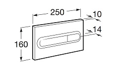 Roca Кнопка смыва Dual 890095001 хром – фотография-2