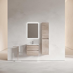 Sancos Мебель для ванной Libra 60 дуб галифакс натуральный – фотография-3