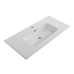 Cezares Тумба с раковиной Duet-N 100 подвесная Bianco Opaco с раковиной CZR-8095-100 – фотография-7