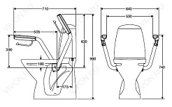 IFO Поручень "Sign" D98126 откидной – фотография-3
