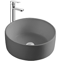 Aquatek Накладная раковина 40 AQ5118-MG матовая серая