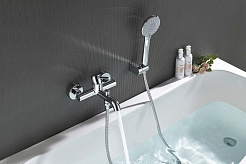Aquatek Смеситель для ванны с душем Европа AQ1349CR хром – фотография-5