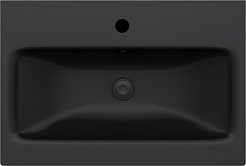 Am.Pm Мебельная раковина Gem 60 черная матовая – фотография-1