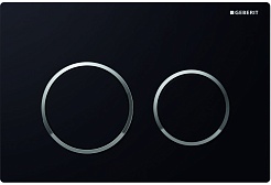 Geberit Кнопка смыва Omega 20 115.085.KM.1 черная/хром – фотография-1