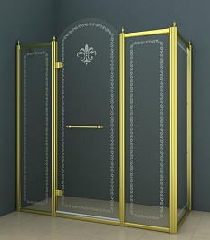 Cezares Душевой уголок RETRO-A-AH-13-150/90-CP-G-L – фотография-1