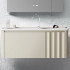 Ceruttispa Тумба с раковиной Sella 80 подвесная слоновая кость – фотография-1