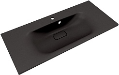 Style Line Тумба с кварцевой раковиной антрацит раковиной Остин 100 крем – фотография-3