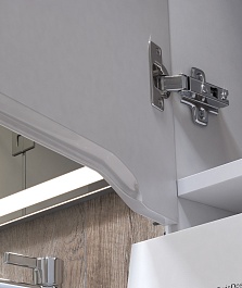 Vigo Шкаф пенал Grani 640 под стиральную машину белый – фотография-4