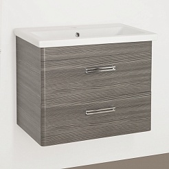 Style Line Тумба для умывальника Лотос 70 Plus подвесная, шелк зебрано – фотография-1