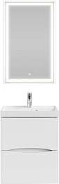 Водолей Мебель для ванной Лайт 50 подвесная белая – фотография-1