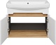 Misty Тумба под раковину Сканди 70 подвесная белая/дуб крафт золотой/антрацит – картинка-15