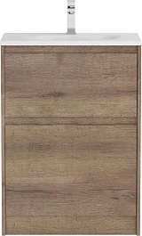 BelBagno Тумба с раковиной Kraft 60 напольная Rovere Tabacco с раковиной BB-8099-3-60 – фотография-2