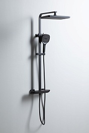 Allen Brau Душевая стойка Infinity 5.21030-31 черный матовый – фотография-2