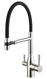 Frap Смеситель для кухни F4398-5 сатин – фотография-1