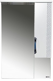 Misty Зеркало-шкаф Престиж 60 R белый/серебряная патина – фотография-1