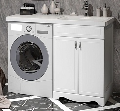 Opadiris Мебель для ванной Клио 120 R белый матовый – фотография-4