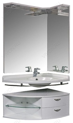 Aquanet Тумба с раковиной "Корнер Open" R – картинка-3