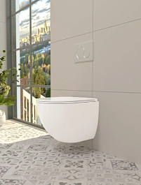 WeltWasser Унитаз подвесной MERZBACH 041 XL GL-WT – фотография-3