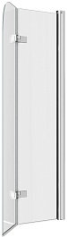 Teymi Шторка на ванну Anni 80x140 профиль хром стекло прозрачное – фотография-2