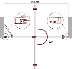 BelBagno Душевая дверь в нишу 80/195 ETNA-B-12-60/20-C-Cr-90 – фотография-3