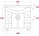 Onika Тумба с раковиной Эльбрус 90.13 – картинка-10