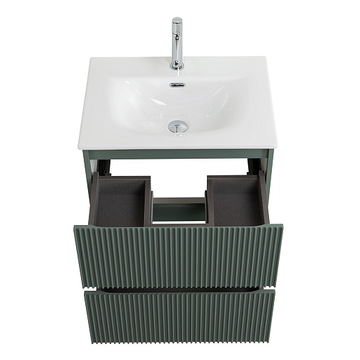 BelBagno Тумба под раковину Uno 60 подвесная Еловый матовый – фотография-10