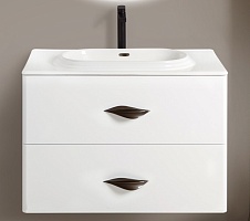 BelBagno Тумба под раковину Onda-M 80 подвесная Bianco Lucido