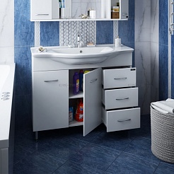 СанТа Тумба для умывальника Эльбрус 100  – фотография-2