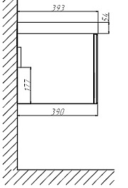 Velvex Тумба с раковиной Compo 70.1Y белый глянец – фотография-10