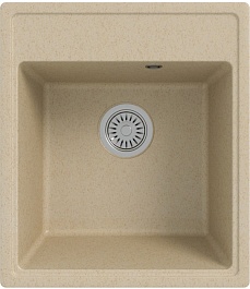 Teymi Мойка кухонная Helmi Smart 42 кварцевая бежевая матовая – фотография-1