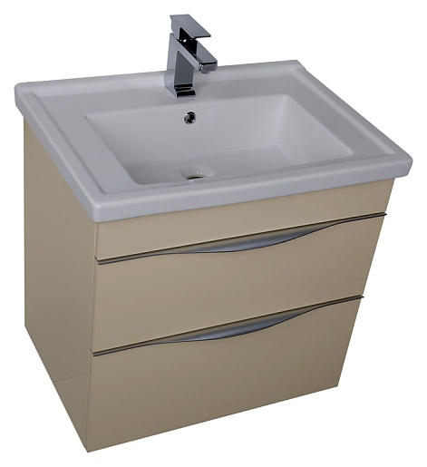 Aquanet Тумба с раковиной "Эвора 70" сливочная – картинка-9