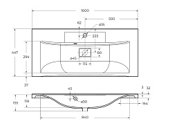 BelBagno Мебельная раковина 100/44 BB1000/445-LV-ART-PR-NERO – фотография-5