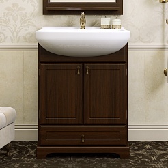 Opadiris Тумба с раковиной Клио 65 орех антикварный – фотография-1