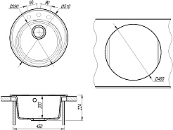 Florentina Мойка кухонная Лацио 510 жасмин – фотография-4