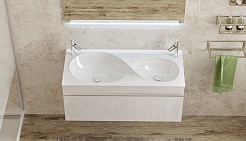 Velvex Тумба с раковиной Otto 100 белый глянец – фотография-2