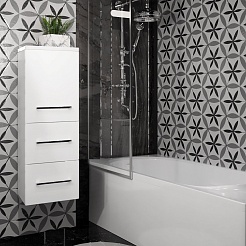 Opadiris Шкаф пенал Арабеско 35 R подвесной белый – фотография-3