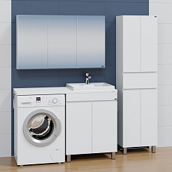 СанТа Раковина под стиральную машину Юпитер 130x50 R белая – фотография-3