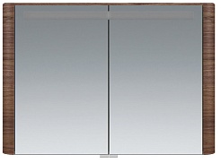 Am.Pm Зеркальный шкаф Sensation 100, с подсветкой, орех, текстурированная – фотография-1