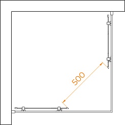 RGW Душевой уголок Passage PA-030 90x90 профиль хром стекло матовое сатинат – фотография-4