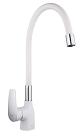 Frap Смеситель для кухни F4453-03 белый – фотография-1