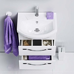 Aqwella Тумба для умывальника Аллегро 85 подвесная – фотография-3