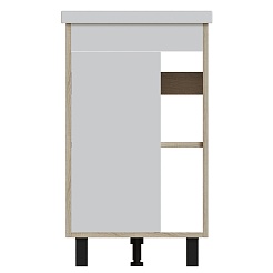 Mixline Тумба под раковину Милтон 50 дуб сонома/белый – фотография-2