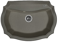 Florentina Мойка гранитная Эмилия 770 черный – фотография-1