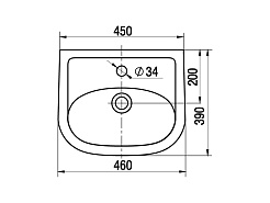 Керамин Умывальник "Сити 46" – фотография-4