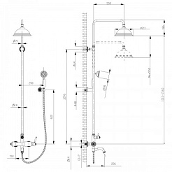 Lemark Душевая система Spark LM6762RG – фотография-2